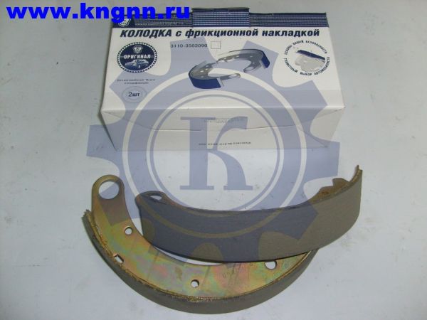 Колодка тормозная Волга задняя с длинной накладкой