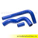 Патрубки радиатора УАЗ 409 Евро-2  3шт силикон