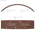 Накладка тормозной колодки Г-52 передняя короткая, 60 мм