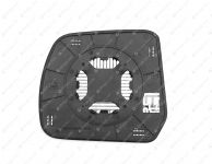 Элемент зеркала УАЗ-3163 прав., с эл. обогр., держателем,рамкой в сб., мал. редуктор ЗЭ5-01 н/о-