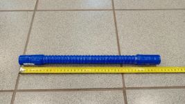 Шланг Ф20 400мм гофрированный силикон