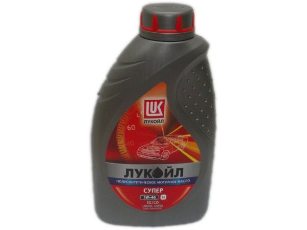 Масло Лукойл  5W40 (п/синт) Супер 1л